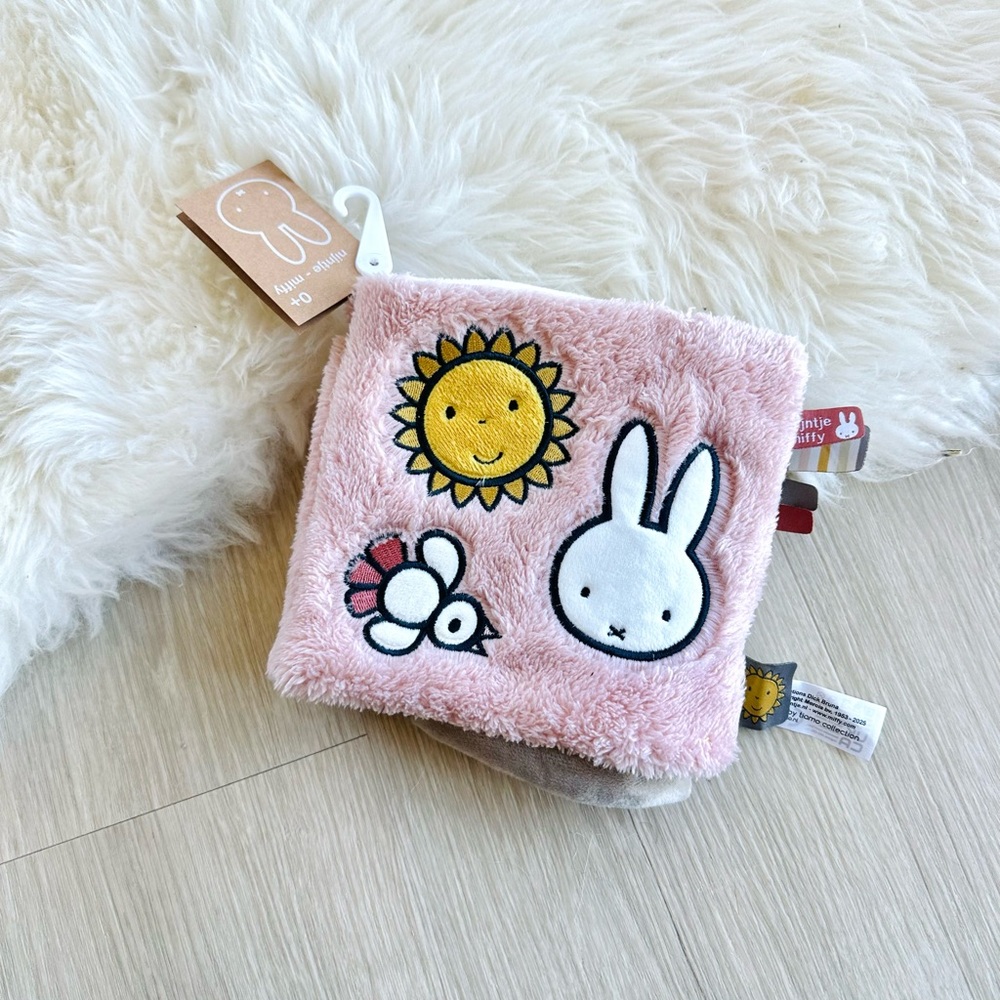 Miffy Pink Plush Sensory Soft Book - Japan Limited